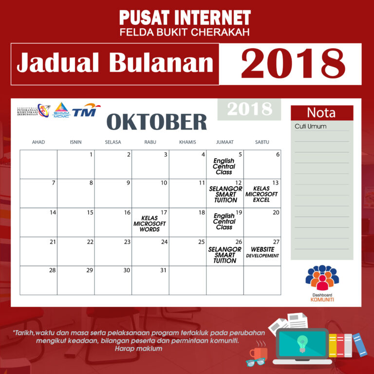 Kalender Pi1M OKTOBER 2018