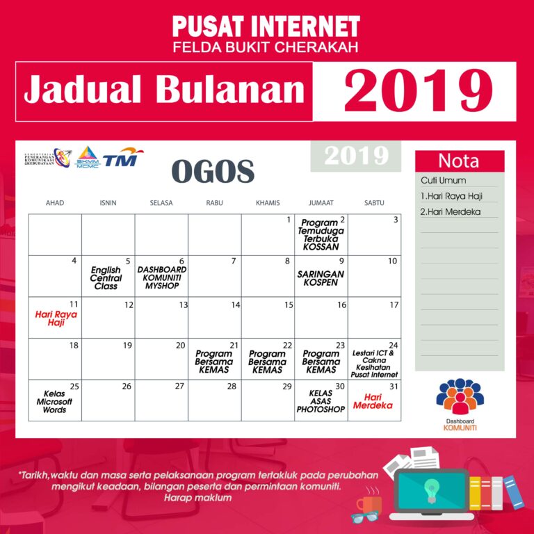 Kalender Pi1M OGOSi 2019