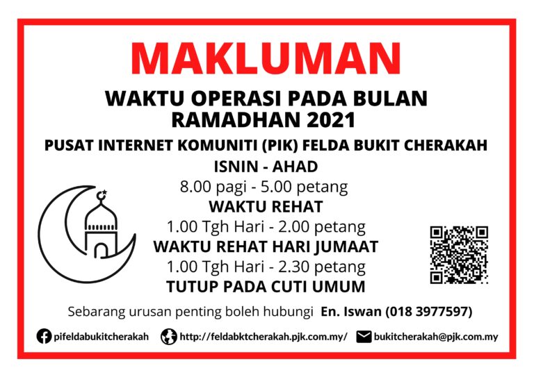 Waktu Operasi PIK Ramadhan 2021