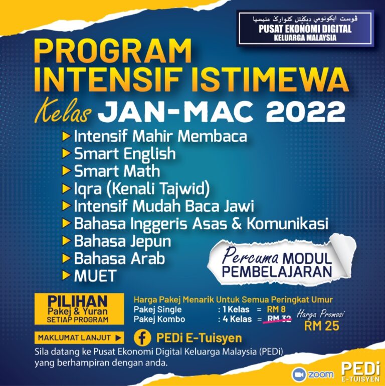 Jadual PEDi E Tuisyen Jan to Mac 2022 1